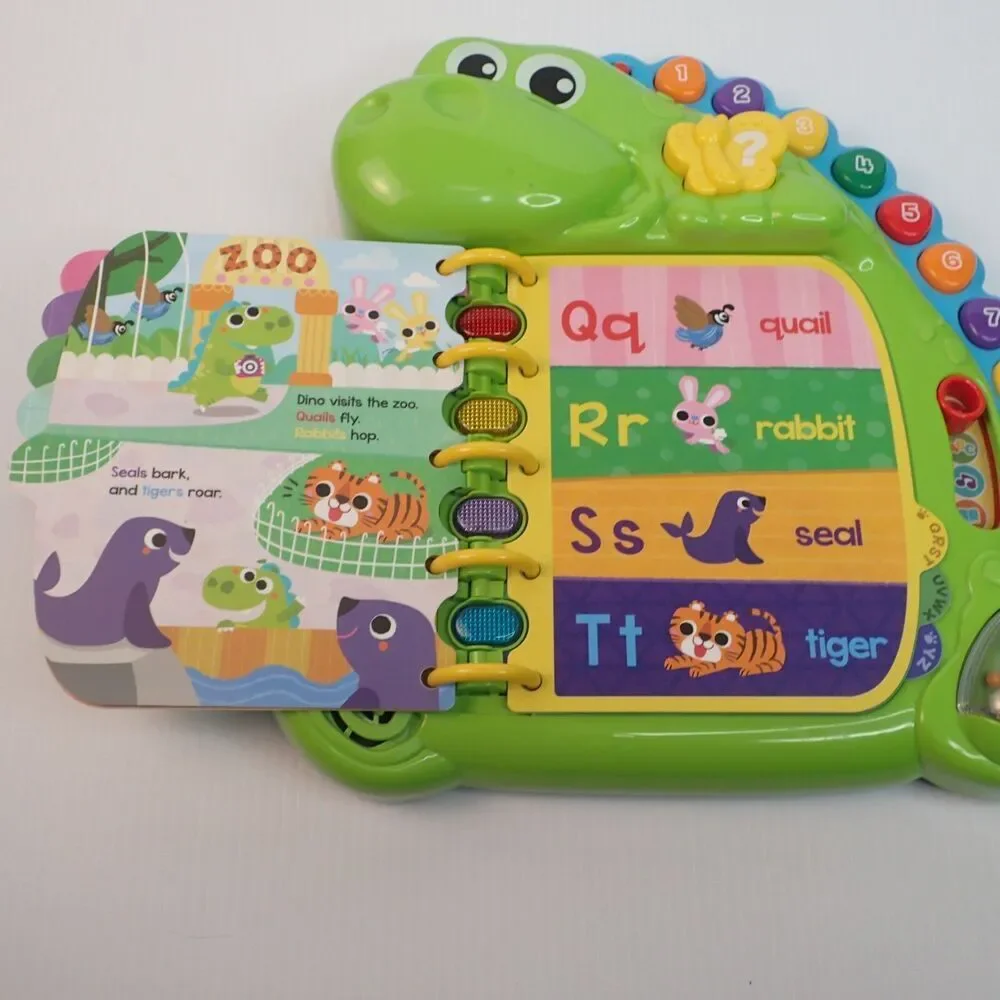 LeapFrog Dino's Delightful Day Alphabet Book Learning Toy Reading Counting